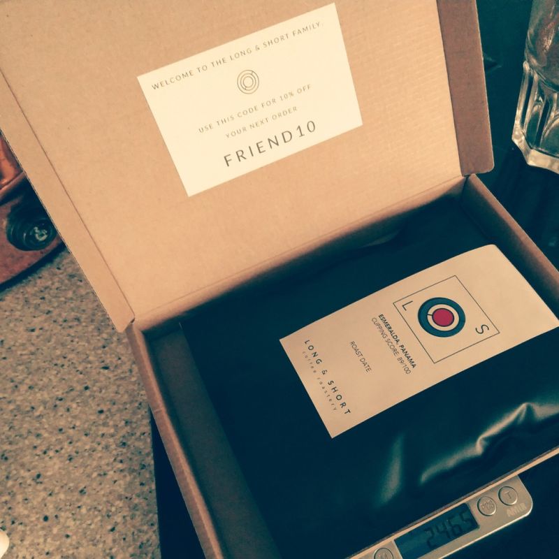 Long & Short Roasted coffee, boxed