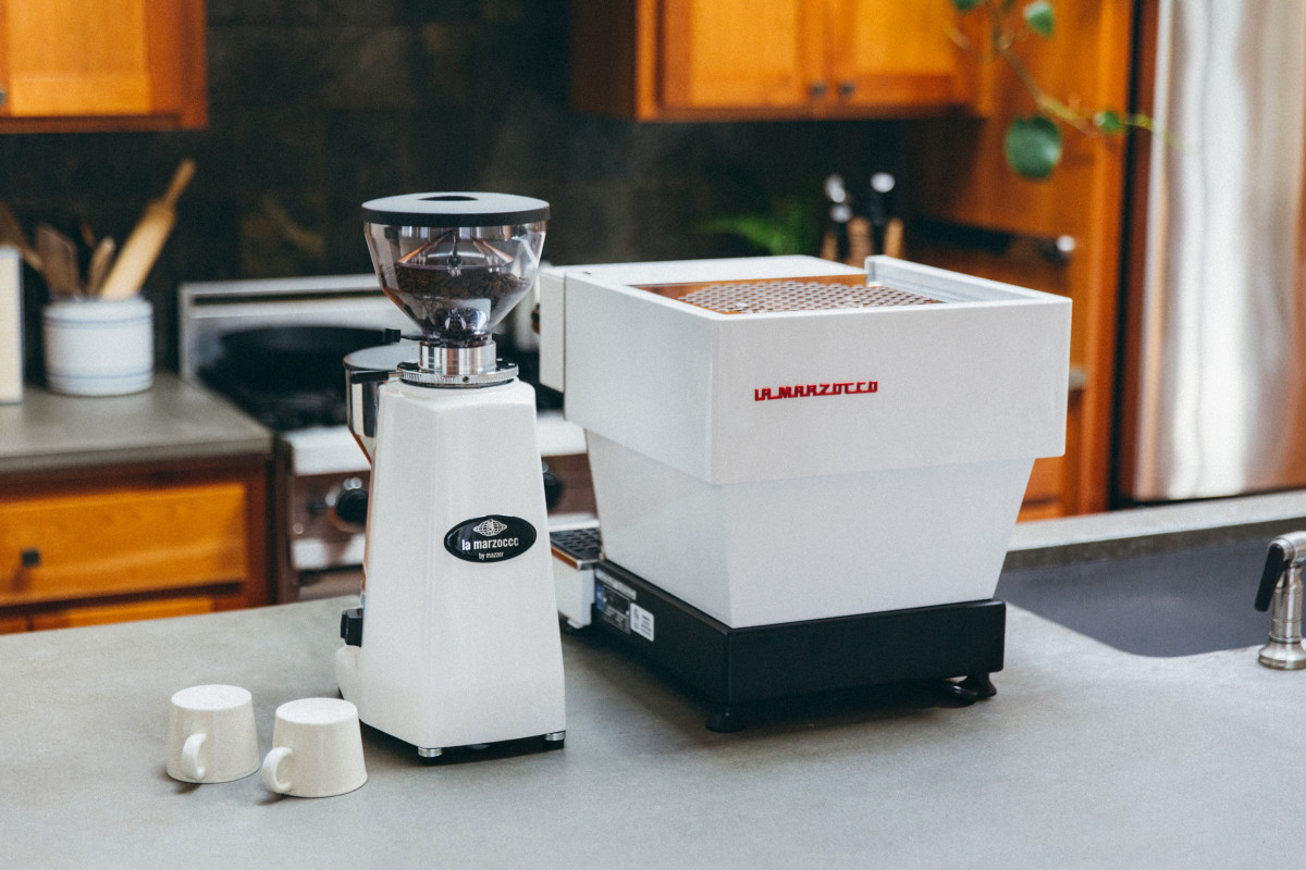La Marzocco Linea Mini and Lux D in White